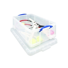 Really Useful 50L Box & Lid Clear Ext 710L x 440W x 230H