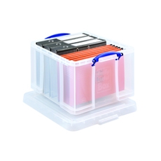 Really Useful 42L Box & Lid Clear Ext 520L x 440W x 310H