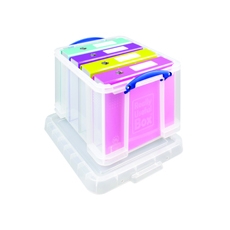 Really Useful 35L Box & Lid Clear Ext 480L x 390W x 310H