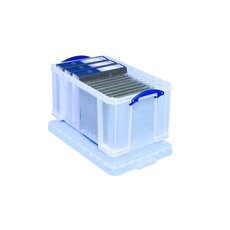 Really Useful 48L Box & Lid Clear Ext 600L x  400W x 315H