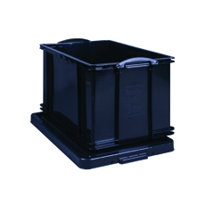 Really Useful 84L Box & Lid Black Ext 710L x 440W x 380H