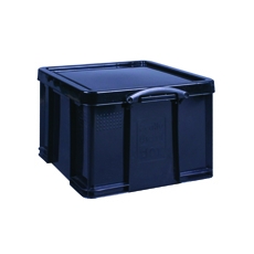 Really Useful 42L Box & Lid Black Ext 520L x 440W x 310H