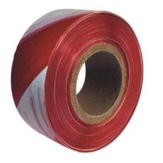 Barrier Tape 75mm x 500mtr Red / White