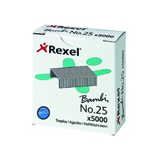 Rexel No25 Staples Metal 4mm Pk5000