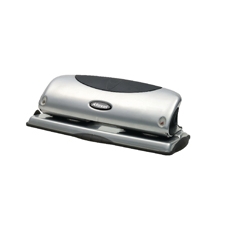 F Rexel P425 4 Hole Punch Silver