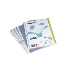 Rexel Quality A5 Pocket Clear Pk100