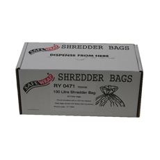 Safewrap Shredder Bag 100L Clr Pk50