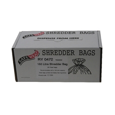 Safewrap Shredder Bag 150L Clr Pk50