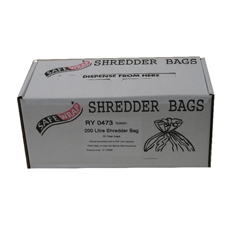 Safewrap Shredder Bag 200L Clr Pk50