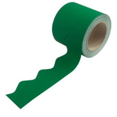 Border Rolls (Poster Paper) Scalloped Green 57mm x 100m