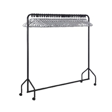 30 Hanger Garment Rail Black 311418