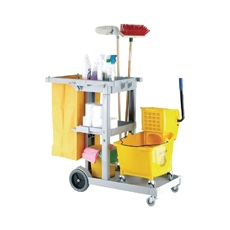 Eco Jolly Trolley Cleaners Cart Grey