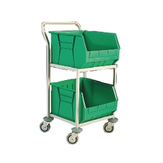 2 Bin Storage Trolley Green 321291