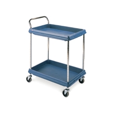 2Tier Deep Ledge Trolley Blu 322442