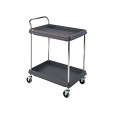 2Tier Deep Ledge Trolley Blk 322447