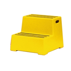 Yellow 2 Tread Plastic Safety Step