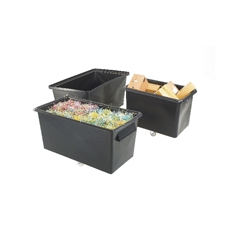 Tapered Recycling Container Blk