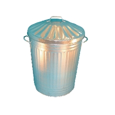 90L Galvanised Dustbin/Lid 344197