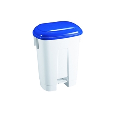 60 L Plastic Bin White/Blu 348013