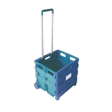 Fold Cont Trolley Blu/Grn