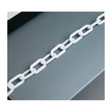 25M 8Mm Thck Plas Chain Wht 360077