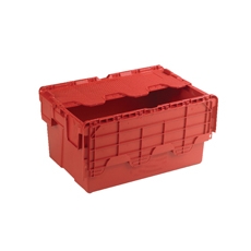 Attached Lid Containr 54L Red 375816