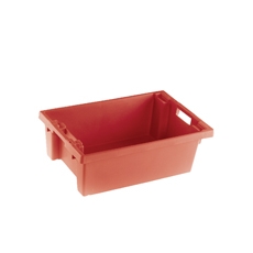 Solid Red 600X400X200Mm Container