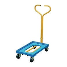 Plastic Dolly with Handle Blue