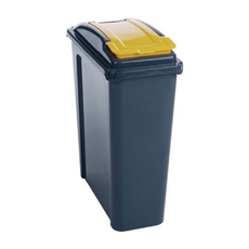 Vfm Recycling Bin 25L Ylw Lid 384283