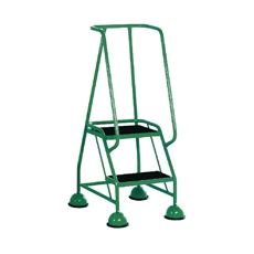 Green 2 Tread Steps Ladder 385132