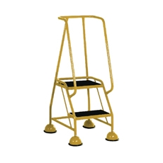 Yellow 2 Tread Tubular Steel Step