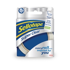 SelloTpe 24mmx50m Super Clr Tpe Pk6