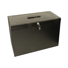 Cathedral Foolscap File Box Blk Hobk