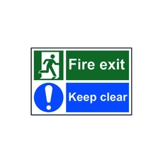 Spectrum Fire Exit Sign Keep Clear