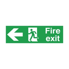 Signslab Fire Exit R/M Arw L PVC