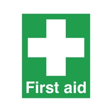 Signslab First Aid Sign PVC 100x250