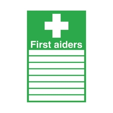 Signslab First Aiders S/A 300x200