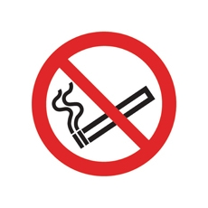 Signslab No Smoking Symb S/A 50x50mm