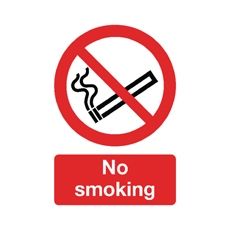 Signslab A5 210x148 No Smoking S/A