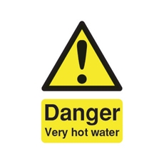 Signslab Danger Very Hot Water S/A