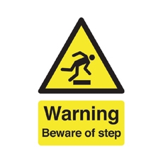 Signslab A5 Beware Of Step S/A