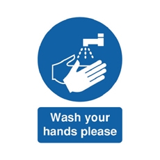 Signslab A5 Wash Yr Hands Please S/A