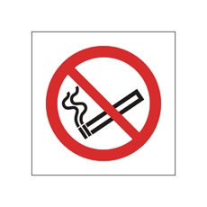 Sign No Smoking 100x100mm S/A Pk5