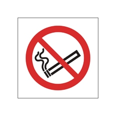 L No Smoking Image 150x150mm