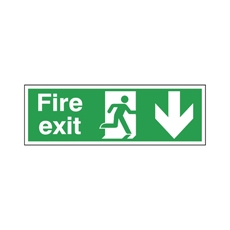 Fire Exit Down 150X450Mm S/A E100A/S