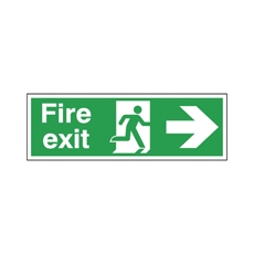 Fire Exit Safety Sign Running Man