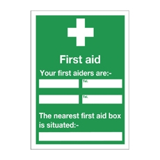 Sign First Aid And Your 600X450Mm