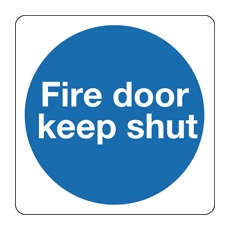 Mandatory Sign - Fire Door Keep Shut