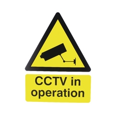 CCTV In Op Rigid Sign 400x300mm PVC