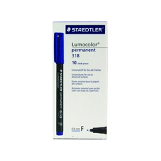 Staedtler Lumocolr OHP Pens Blu Pk10